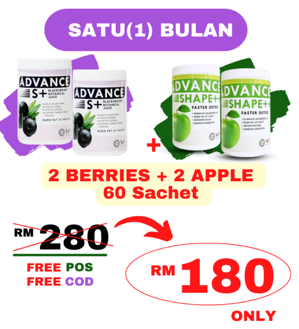 PEKJ 1 BULAN(2GRAPE+2APPLE) MURAH-1